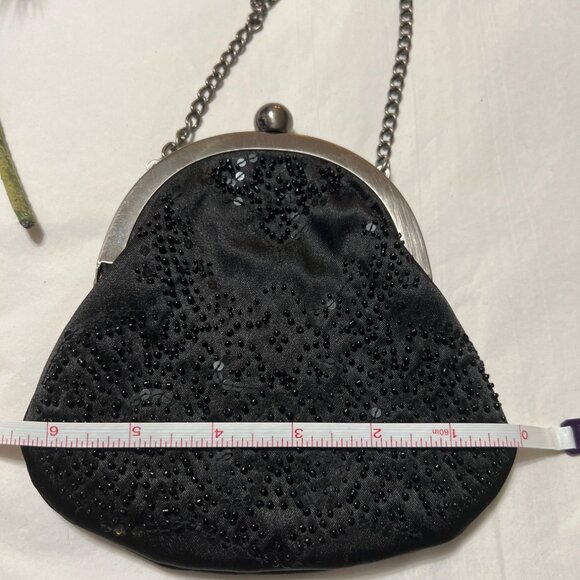 Ann Taylor Loft Satin Beaded Evening Bag - Picture 3 of 6